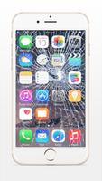 Broken Screen-Crack iphone poster