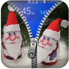 Santa Claus Zipper Lock Screen ikona