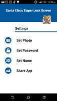 Santa Claus Zipper Lock Screen Ekran Görüntüsü 1
