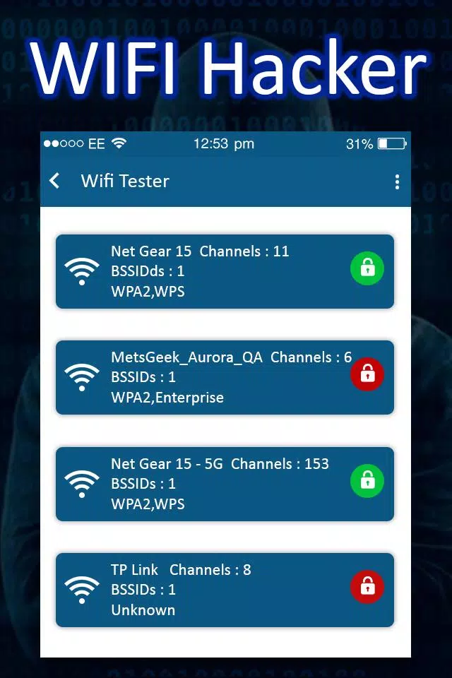 ✓ Wifi Password Hacker Simulator APK برای دانلود اندروید