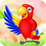 Real Talking Parrot : Talking Birds أيقونة