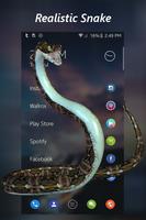 Snake on Mobile Screen Prank captura de pantalla 1