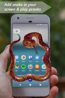 Snake on Mobile Screen Prank captura de pantalla 2