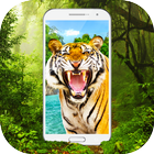 Tiger in Phone Prank Zeichen
