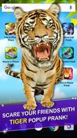 Tiger in Phone Prank Plakat
