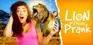 Lion in Phone Prank
