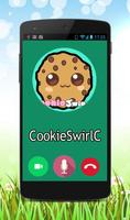 Fake call CookieSwirlC Prank پوسٹر
