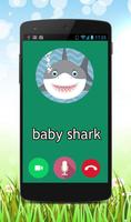 Fake Call Baby Shark Poster