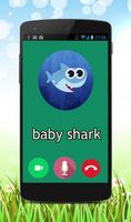 Fake Call Baby Shark captura de pantalla 1