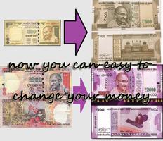 How To Change Rs.500,1000 Note Affiche