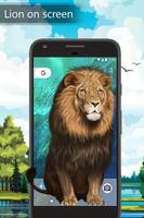 Lion On Screen : Lion On Mobile Prank poster