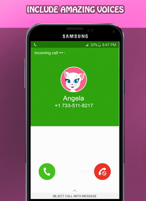 phone Call From Angela - My Talking Angela and tom APK for Android Download