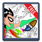 Teen Paint Coloring Titans icône