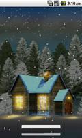 House In Snow Live Wallpaper capture d'écran 2