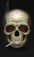 Smoking Skull Live Wallpaper Affiche