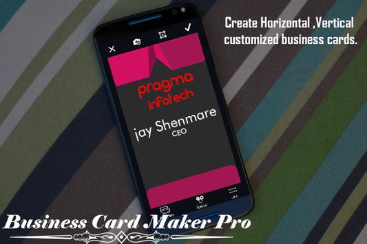 Business Card Maker Pro poster