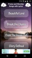 Praise and Worship Songs with Lyrics الملصق