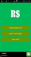 Robux generator for Roblox Prank Poster