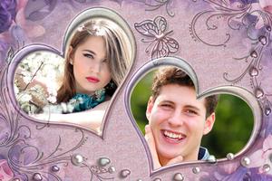 Couple Photo Frames Affiche