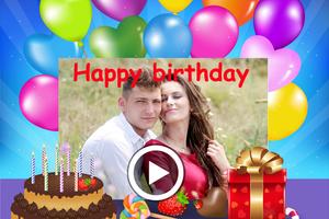 Happy Birthday Video Maker Cartaz