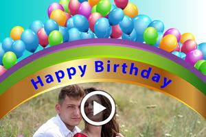 Happy Birthday Video Maker imagem de tela 1