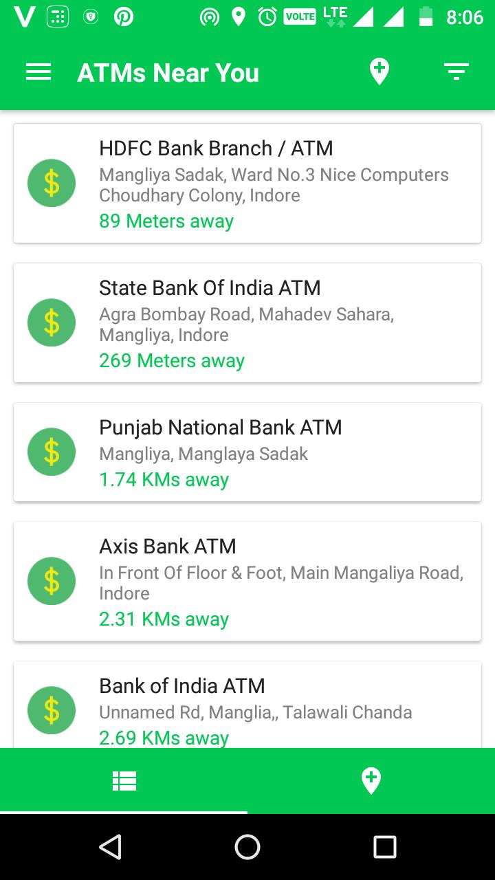 state bank india atm locator