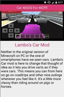 2 Schermata CAR MODS For MCPE