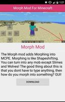 Morph Mod For MCPE تصوير الشاشة 1