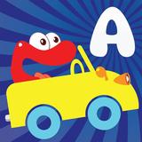 Alphabet jeu de voiture icône