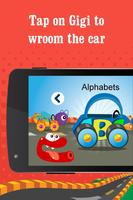 Alphabet car game for kids poster