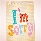 Sorry messages,images & SMS icon