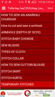 Tailoring & Stitching Course capture d'écran 1