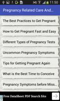 Pregnancy Related Care and Tip ภาพหน้าจอ 1