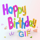 Happy Birthday GIF Messages أيقونة