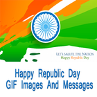 Republic Day GIF Messages Wish icône
