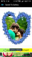 Blue Heart Romantic Free Frame स्क्रीनशॉट 2