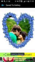 Blue Heart Romantic Free Frame syot layar 2