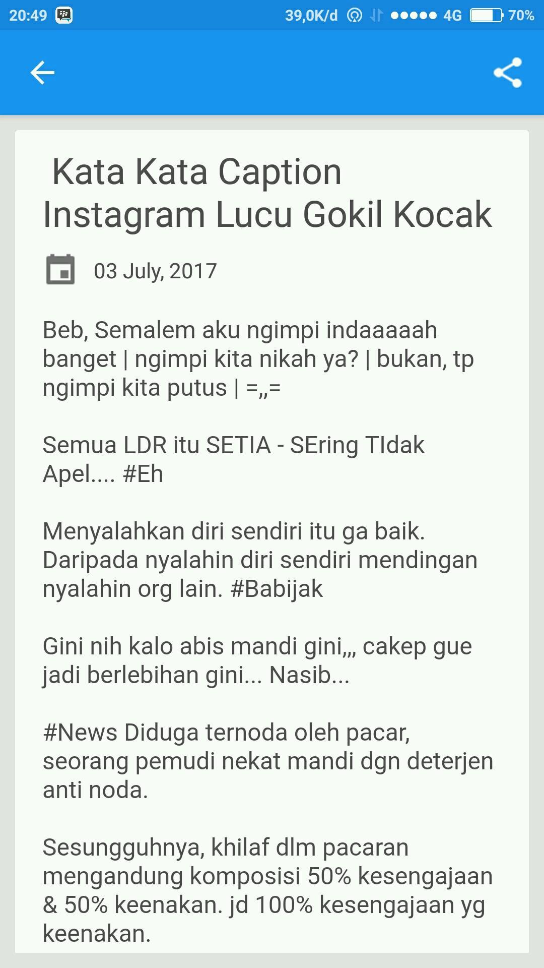 Caption I G Lucu Kekinian For Android Apk Download