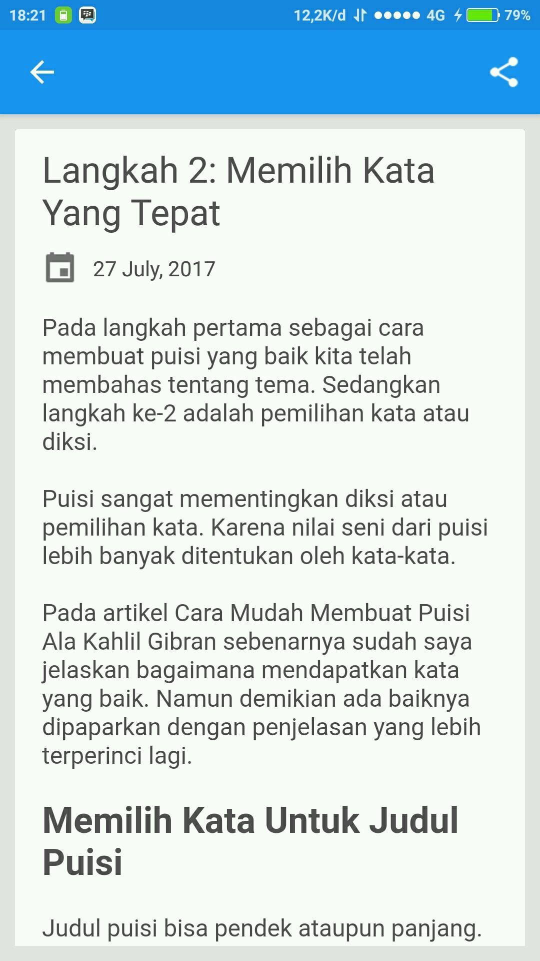 Cara Cara Membuat Puisi Yang Baik KT Puisi