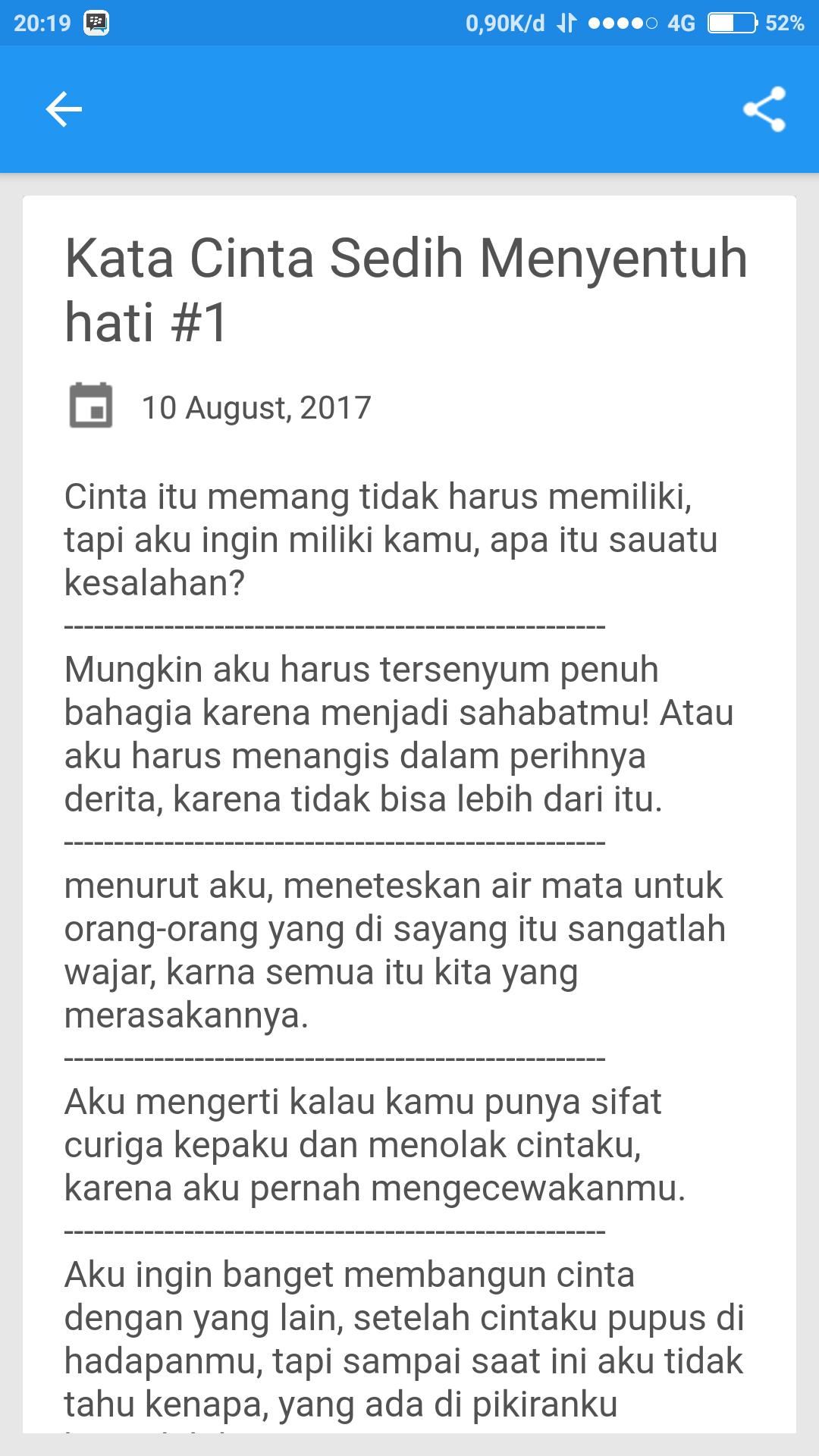 Kata Cinta Sedih Menyentuh Hati For Android Apk Download