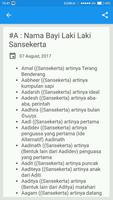 Nama Bayi Laki Laki Sansekerta screenshot 1