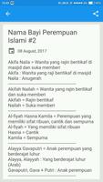 Nama Bayi Perempuan Islami captura de pantalla 2