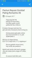 Pantun Rayuan Gombal Paling Romantis स्क्रीनशॉट 3