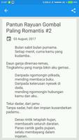 Pantun Rayuan Gombal Paling Romantis स्क्रीनशॉट 2