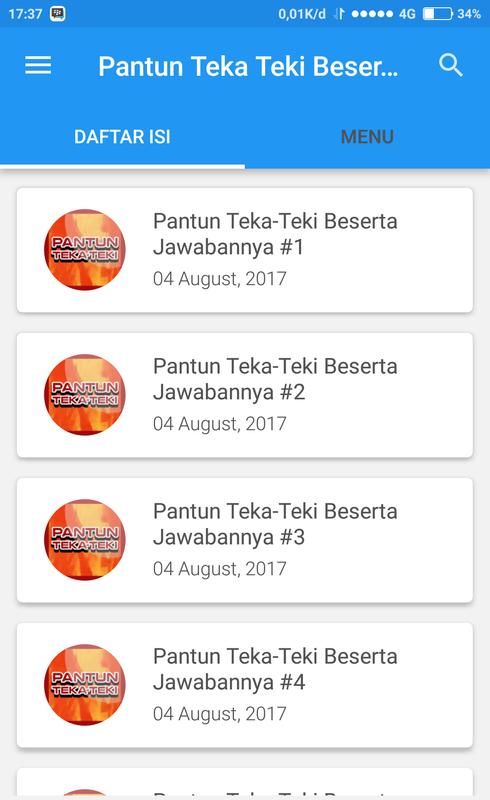 Pantun Teka Teki Beserta Jawabannya Poster Pantun Teka Teki Beserta Jawabannya Poster