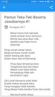 Pantun Teka-Teki Beserta Jawabannya screenshot 1