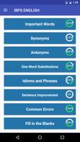 IBPS PO Preparation English الملصق