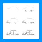 Easy drawing car icon