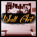 Wall art decoration icon