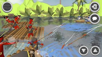 Super Raft Battle Simulator imagem de tela 1